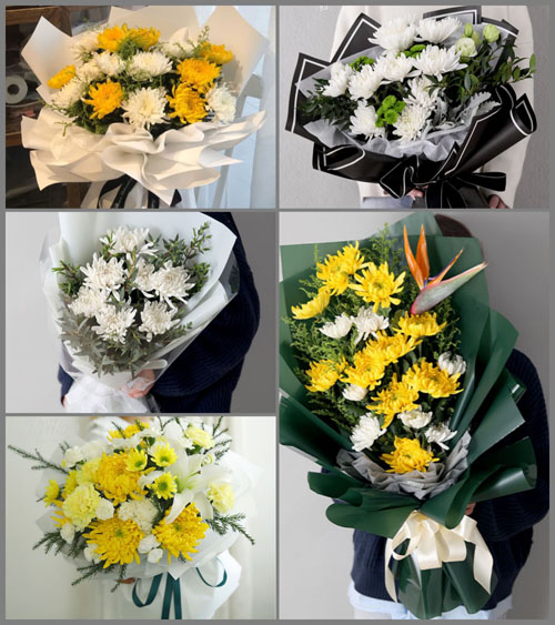 河南郑州新密市曲梁乡沟刘村白事花束代送
